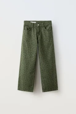 Niños ZARA 6 - 14 Años·Pantalones<PANTALÓN ANIMAL PRINT
