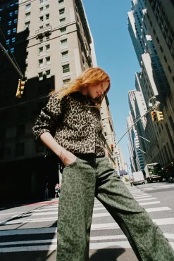 Niños ZARA 6 - 14 Años·Pantalones<PANTALÓN ANIMAL PRINT