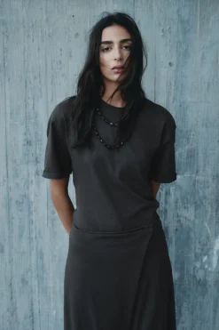 Sale PANTALÓN BAGGY CRUZADO HEAVY COTTON Mujer Pantalones