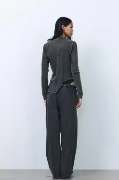 Clearance PANTALÓN BAGGY EFECTO LAVADO Mujer Pantalones|Sudaderas / Joggers