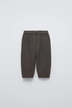 Niños ZARA 6 - 18 Meses·Pantalones / Leggings<PANTALÓN BAGGY ESPIGA