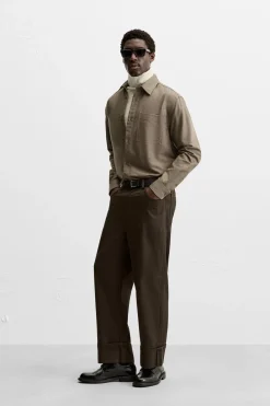 Outlet PANTALÓN BAJO CON VUELTA Hombre Pantalones