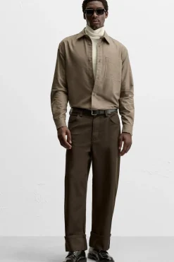 Outlet PANTALÓN BAJO CON VUELTA Hombre Pantalones