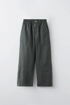 Niños ZARA 6 - 14 Años·Pantalones<PANTALÓN BAJO CREMALLERA