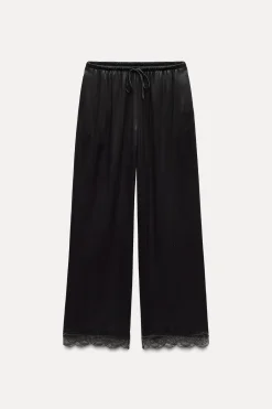 Online PANTALÓN BAJO PUNTILLA ZW COLLECTION Mujer Pantalones