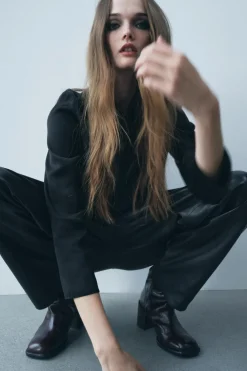 Discount PANTALÓN BALLON PIEL 100% ZW COLLECTION Mujer Pantalones