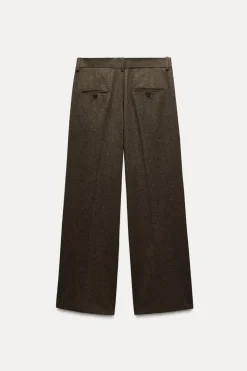 Hot PANTALÓN BANDA LATERAL CON LANA ZW COLLECTION Mujer Pantalones