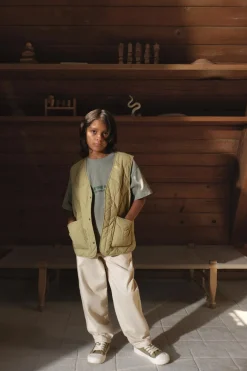 Niños ZARA 6 - 14 Años·Pantalones<PANTALÓN BARREL PESPUNTES