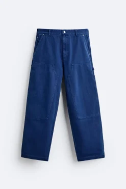 Online PANTALÓN BOLSILLO CARPINTERO LAVADO Hombre Pantalones