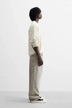 Best PANTALÓN BOLSILLO CARPINTERO LAVADO Hombre Pantalones