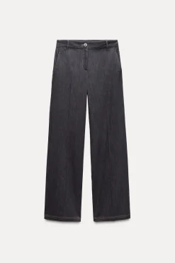 Clearance PANTALÓN BOOTCUT PESPUNTES COMBINADOS Mujer Pantalones