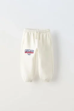 Niños ZARA 1½ - 6 Años·Pantalones|1½ - 6 Años·Chándal<PANTALÓN BORDADO CHICAGO