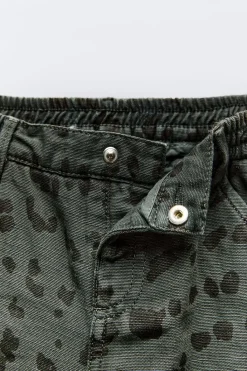Niños ZARA 1½ - 6 Años·Pantalones / Leggings|6 - 18 Meses·Pantalones / Leggings<PANTALÓN CARGO ANIMAL PRINT