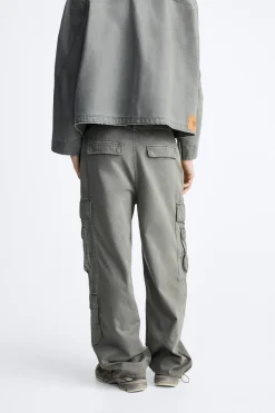 Hot PANTALÓN CARGO BOLSILLOS Hombre Pantalones|Cargo
