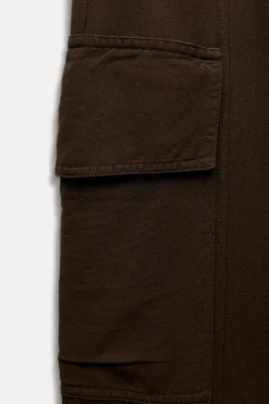 Sale PANTALÓN CARGO EFECTO LAVADO CREMALLERAS Mujer Pantalones|Sudaderas / Joggers