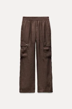 Outlet PANTALÓN CARGO SEMITRANSPARENTE Mujer Pantalones