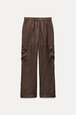 Outlet PANTALÓN CARGO SEMITRANSPARENTE Mujer Pantalones