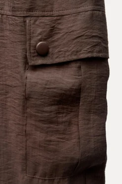 Outlet PANTALÓN CARGO SEMITRANSPARENTE Mujer Pantalones