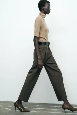 Best PANTALÓN CARROT CINTURÓN Mujer Pantalones