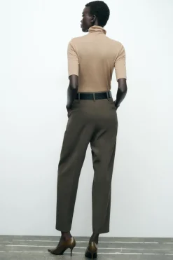 Best PANTALÓN CARROT CINTURÓN Mujer Pantalones