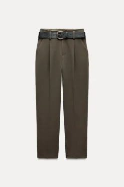 Best PANTALÓN CARROT CINTURÓN Mujer Pantalones