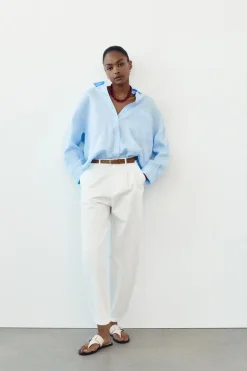 Clearance PANTALÓN CHINO CINTURÓN Mujer Pantalones