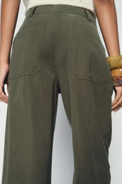 Sale PANTALÓN CHINO PINZAS BAJO Mujer Pantalones