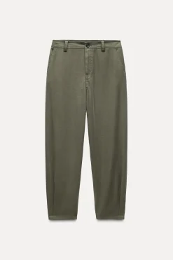 Sale PANTALÓN CHINO PINZAS BAJO Mujer Pantalones