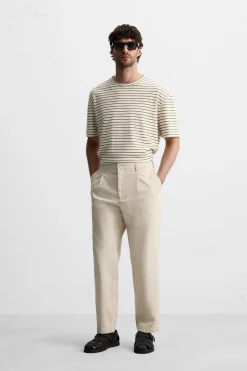 Fashion PANTALÓN CHINO PLIEGUES Hombre Pantalones