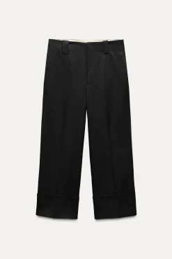 Clearance PANTALÓN CHINO VUELTA BAJO ZW COLLECTION Mujer Pantalones