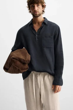 New PANTALÓN CINTURA JOGGER 100% LINO Hombre Pantalones