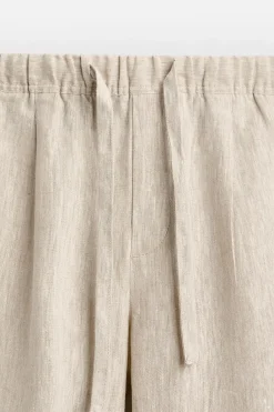 New PANTALÓN CINTURA JOGGER 100% LINO Hombre Pantalones