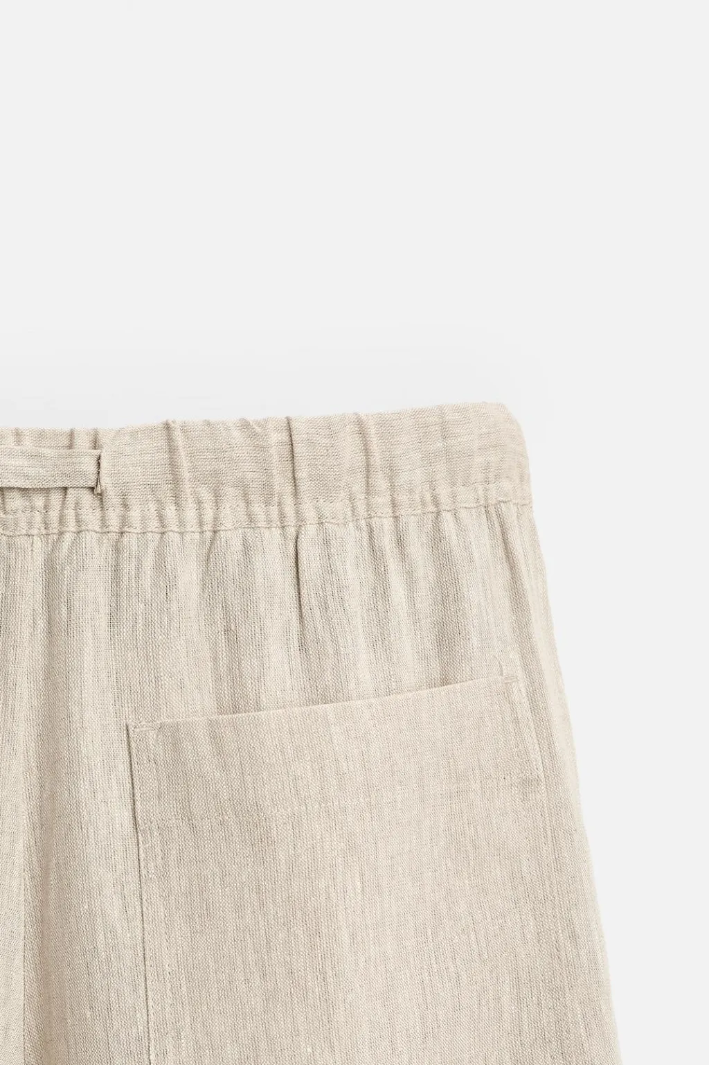 New PANTALÓN CINTURA JOGGER 100% LINO Hombre Pantalones