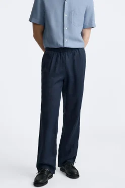 Sale PANTALÓN CINTURA JOGGER 100% LINO Hombre Pantalones