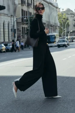 Discount PANTALÓN CINTURÓN FINO Mujer Pantalones