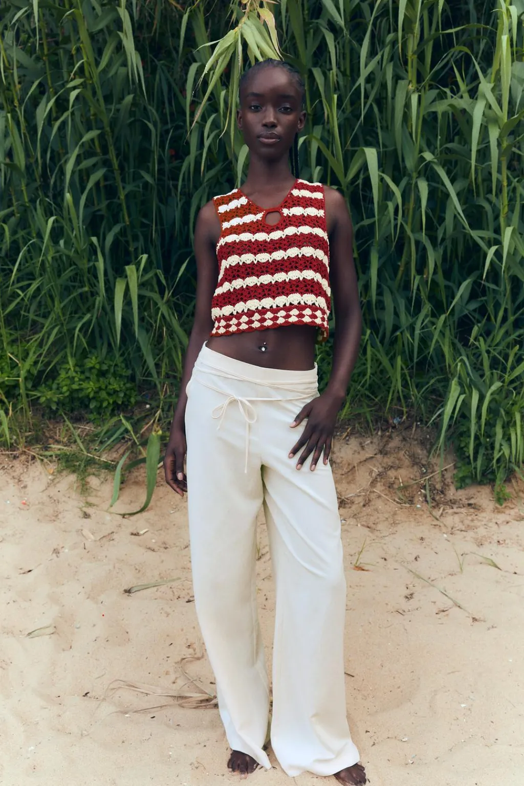 Fashion PANTALÓN CINTURÓN FULL LENGTH Mujer Pantalones