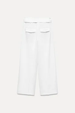 Best PANTALÓN CINTURÓN PINZAS Mujer Pantalones