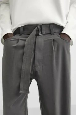 Clearance PANTALÓN CINTURÓN PLIEGUES Hombre Pantalones
