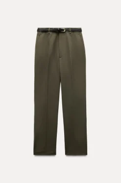 New PANTALÓN CINTURÓN ZW COLLECTION Mujer Pantalones