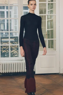 Hot PANTALÓN COMBINADO ENCAJE Mujer Pantalones|Cárdigan / Jerséis