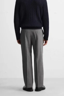 Discount PANTALÓN CON LANA PLIEGUES Hombre Pantalones