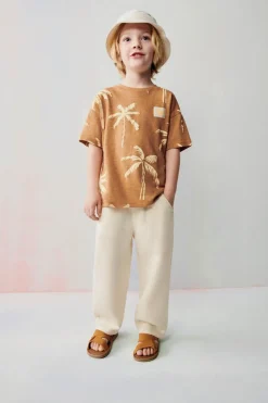 Niños ZARA 1½ - 6 Años·Pantalones|1½ - 6 Años·Pantalones / Leggings<PANTALÓN CON LINO