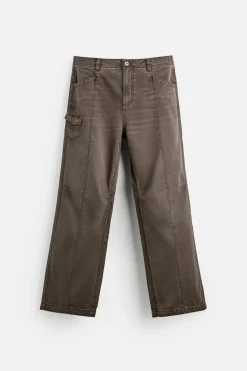 New PANTALÓN COSTURAS EFECTO LAVADO Hombre Pantalones