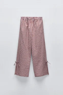 Niños ZARA 6 - 14 Años·Pantalones<PANTALÓN CUADRO VICHY LACITOS