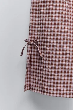 Niños ZARA 6 - 14 Años·Pantalones<PANTALÓN CUADRO VICHY LACITOS