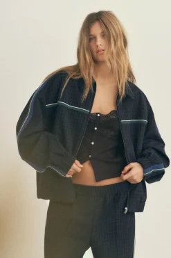 Outlet PANTALÓN CUADROS BANDA LATERAL Mujer Pantalones