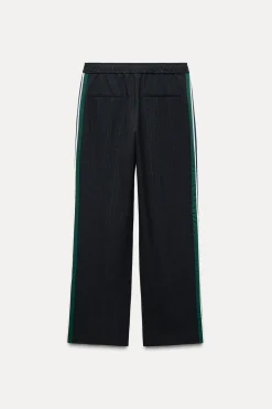 Outlet PANTALÓN CUADROS BANDA LATERAL Mujer Pantalones