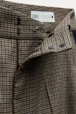 Online PANTALÓN CUADROS BANDA LATERAL ZW COLLECTION Mujer Pantalones