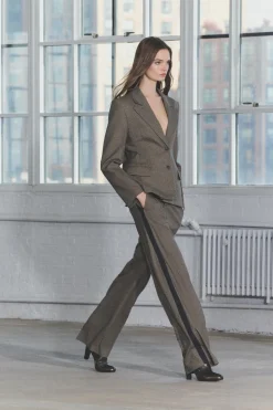 Online PANTALÓN CUADROS BANDA LATERAL ZW COLLECTION Mujer Pantalones