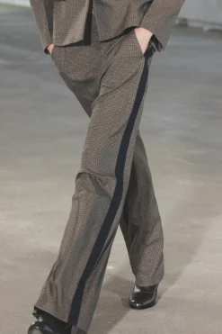 Online PANTALÓN CUADROS BANDA LATERAL ZW COLLECTION Mujer Pantalones